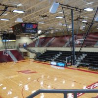 Indoor basketball court