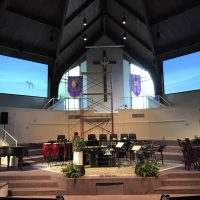 Two Video Screens at Church